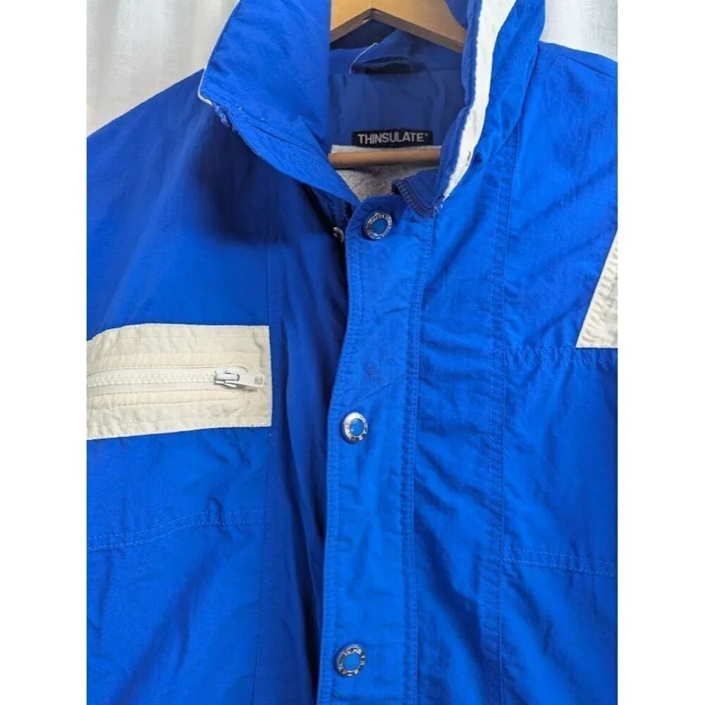 White Stag Thinsulate Men's Small vintage ski suit, blue and white, winter ski